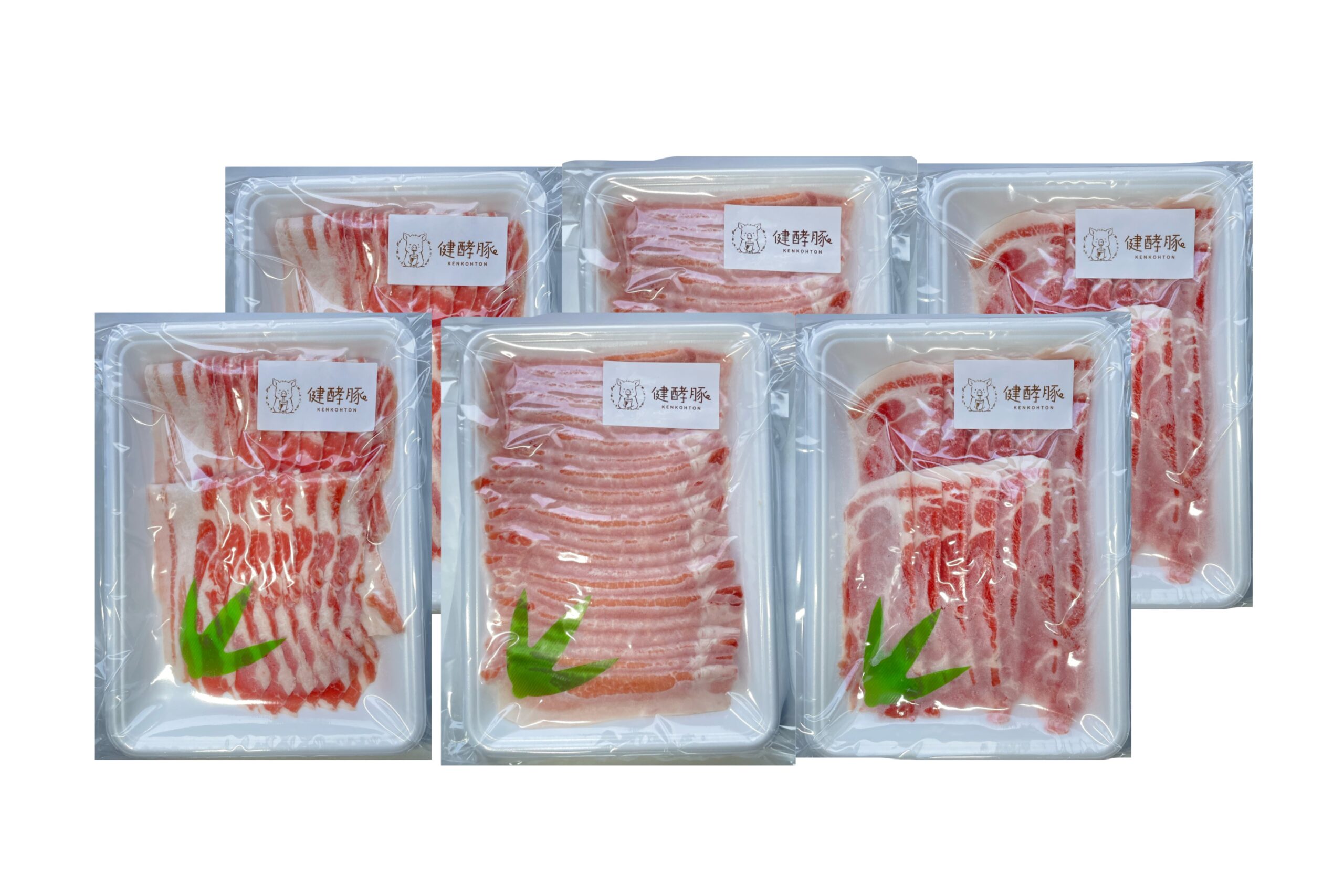 健酵豚 しゃぶしゃぶ3種食べ比べ 1.5kg｜北海道日高の健康豚 ロース・肩ロース・バラ各500g